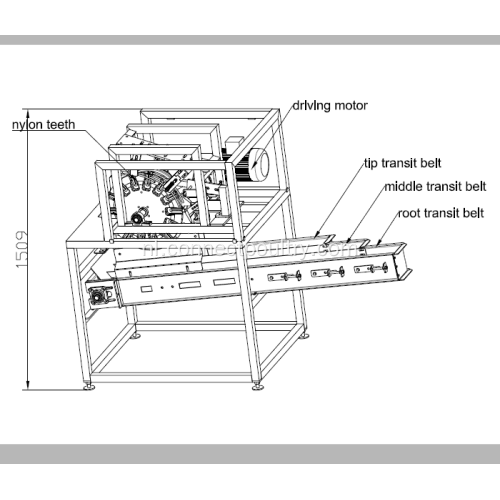 Automatische machine voor het opdelen van vleugels